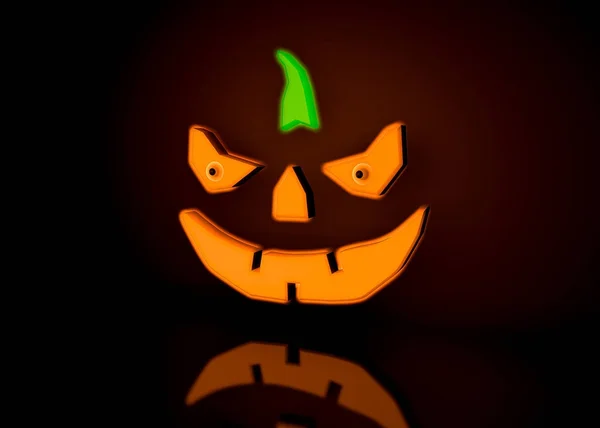 Zucca di rendering 3d per Halloween — Foto Stock