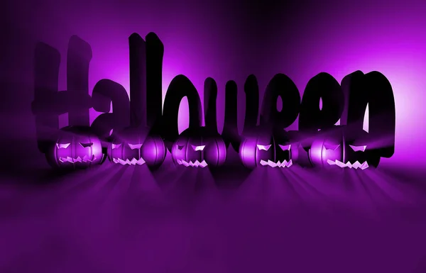 3d calabaza de renderizado para halloween —  Fotos de Stock