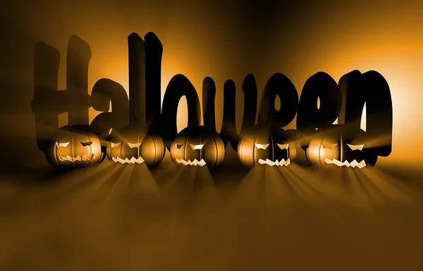 3D rendering κολοκύθα για το halloween — Φωτογραφία Αρχείου