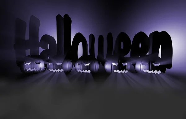 3D renderowania dynia na halloween — Zdjęcie stockowe