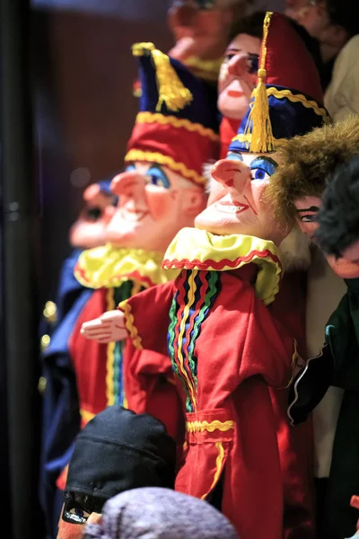Group Thread Marionettes Theater — Stock Photo, Image