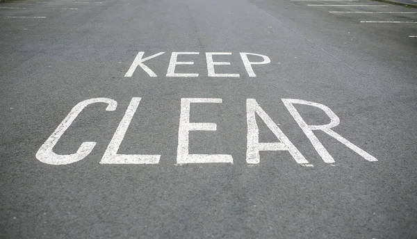 Garder Signal Clair Sur Route — Photo