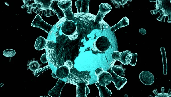 Hace Pandemia Del Coronavirus Mundial Covid19 — Foto de Stock