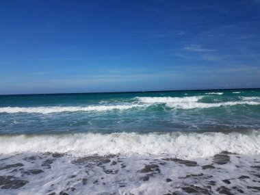 ocean water with waves at beach or coast
