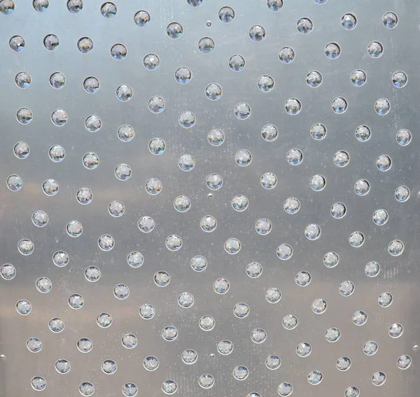 Zilver Metaal Met Reflecterende Glazen Kristallen Kogels Bollen — Stockfoto