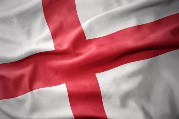 Waving colorful flag of england. — Stock Photo, Image