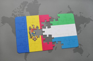 moldova ve sierra leone bir dünya haritası üzerinde bayrağı ile bulmaca