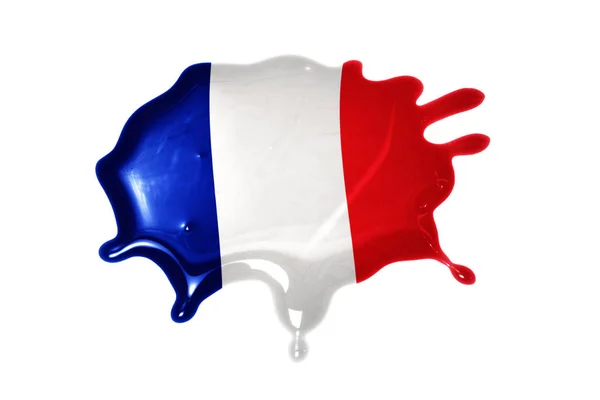 Blot with national flag of france — Stock Photo, Image