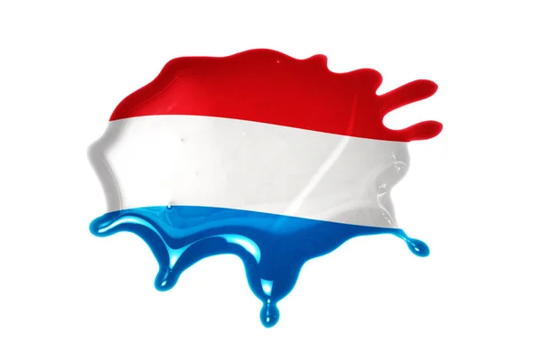 Blot with national flag of luxembourg — Stock Photo, Image