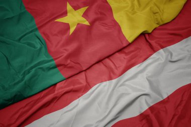 Avustralya bayrağı ve ulusal bayrağını sallıyordu. makro