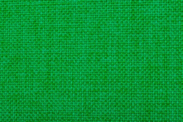 Nakış için doğal keten kumaş. Yeşil renk. — Stok fotoğraf
