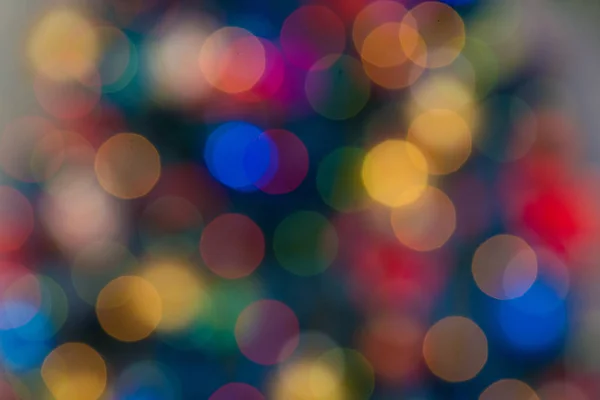 Luci sfocate bokeh sfondo da festa di Natale notte per il vostro design, vintage o colore retrò tonica — Foto Stock