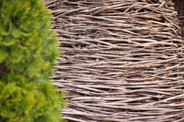 Desen ve arka plan fotoğraf için dokuma rattan