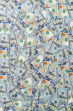 Dağınık Doları banknot soyut kesintisiz olarak arka plan.