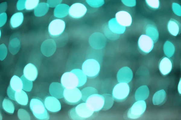 Bokeh luminoso di colore tiffany, astrazione e sfocatura . — Foto Stock