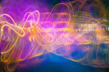 koyu arka plan üzerinde modern soyut Hareketli banner.