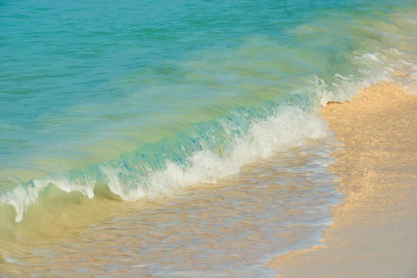 Soft wave of the sea on the sandy beach — Stock Photo, Image