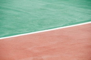 Tenis kortunda kafes. Büyük Tenis arka plan.