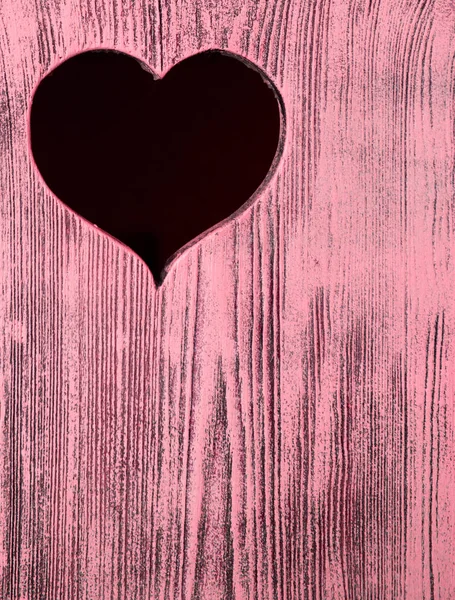 Herz Rotes Holzbrett Geschnitzt Hintergrund — Stockfoto