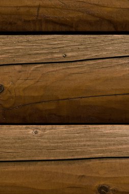 Kahverengi ahşap günlük duvar yüzey arka plan görüntüsü