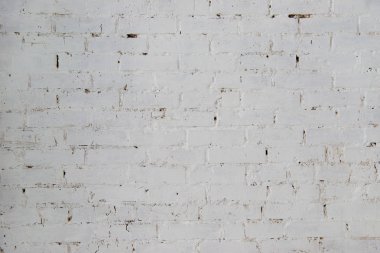 Doku veya arkaplan için beyaz tuğla duvar