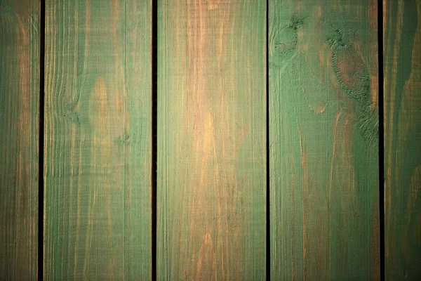 Estrutura de madeira verde brilhante como uma vinheta de textura de fundo — Fotografia de Stock