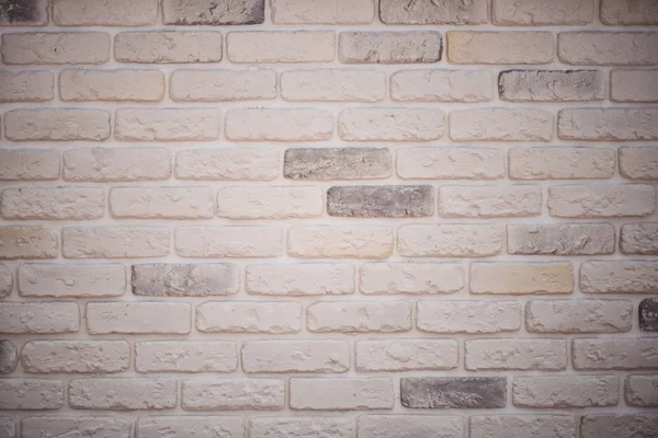 Grigio e bianco sfondo muro di mattoni. Texture di mattoni dipinti . — Foto Stock