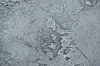 Yapılandırılmış gri macun. Venedik sıva dokusunun eski veya pis arkaplanı kalıp duvar olarak.