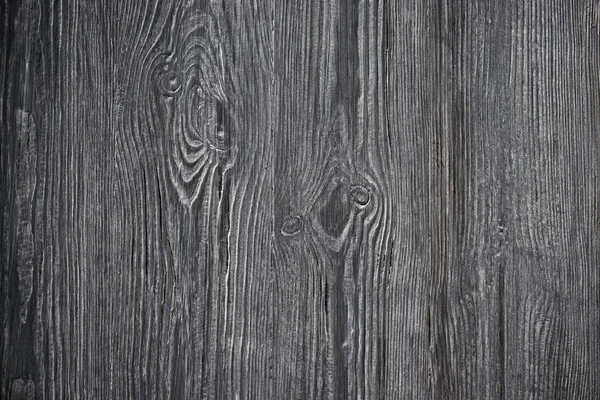Texture bois. Panneau de bois gris avec des lignes de fissures altérées. Fond naturel pour un design chic et minable. Image de plancher en bois gris. Arbre vieilli surface close-up toile de fond modèle — Photo