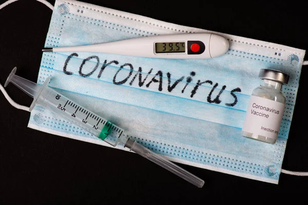 Panic Covid Concepto Brote Coronavirus Máscara Quirúrgica Protectora Contra Coronavirus — Foto de Stock