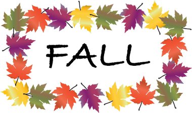 renkli bir çerçeve yapraklar sonbahar 