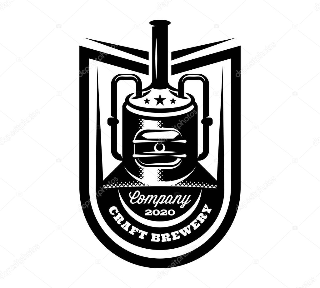 Vector pattern with brewing machine in retro style.