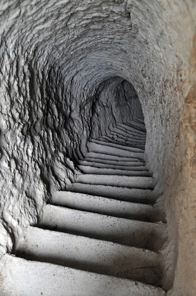 Şehir Vardzia mağara. Gürcistan - Stok İmaj