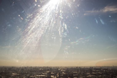 bir kuş bakışı şehirden