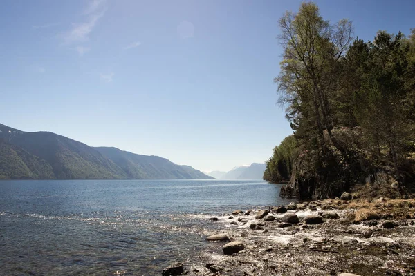 La República de Altai. Lago Teletskoye —  Fotos de Stock