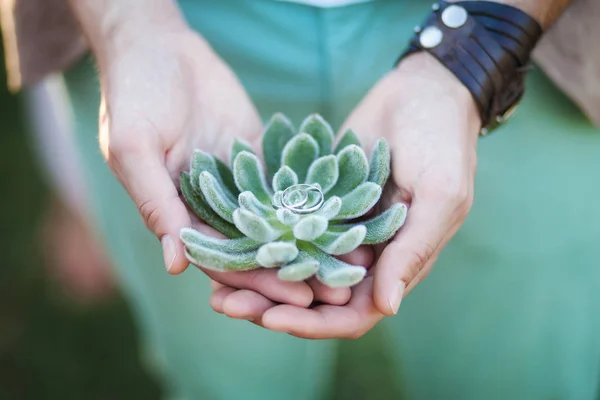 Alyans etli elinde üzerinde