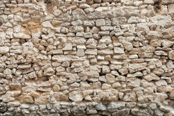 Parede de tijolo bege da cidade velha — Fotografia de Stock