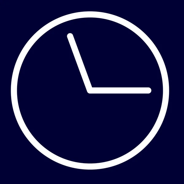 Значок времени или крайнего срока набора белых контуров — стоковый вектор