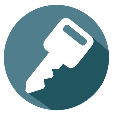 anahtar ve şifre simgesi