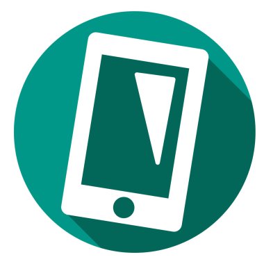 telefon veya tablet Icon set malzeme tasarımı tarzı