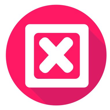 onay işareti veya düşüş Icon set malzeme tasarımı tarzı