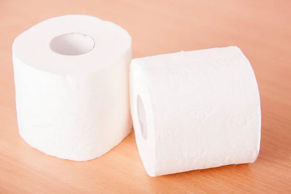 Hvitt toalettpapir – stockfoto