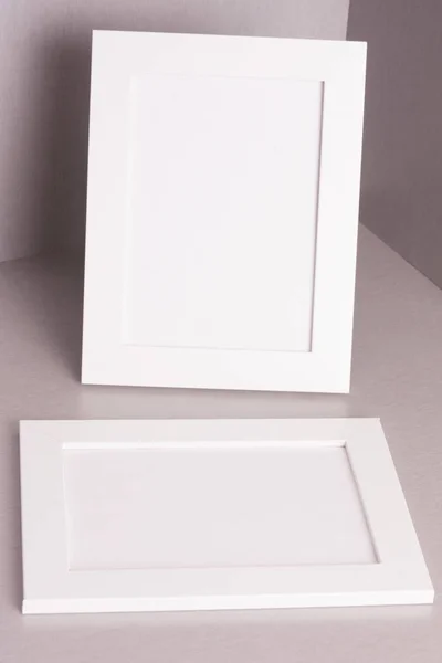 Рамка фото белый — стоковое фото
