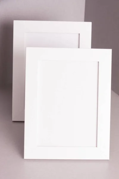 Рамка фото белый — стоковое фото