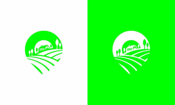 Logo de Farmer pin — Image vectorielle