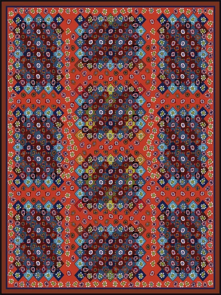 Design de tapis coloré — Image vectorielle