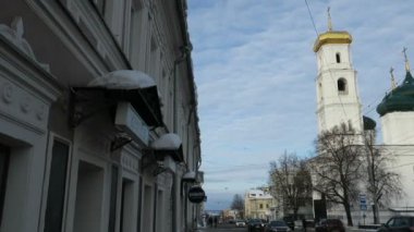 Nijniy Novgorod Ilyinskaya sokakta güzel kilise