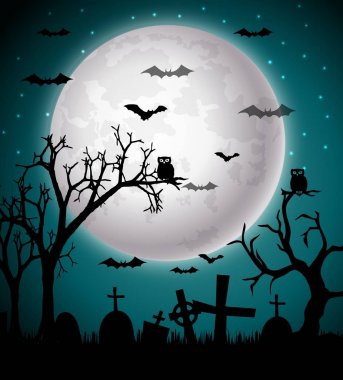 Halloween gece arka plan