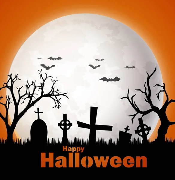 Fond effrayant halloween — Image vectorielle