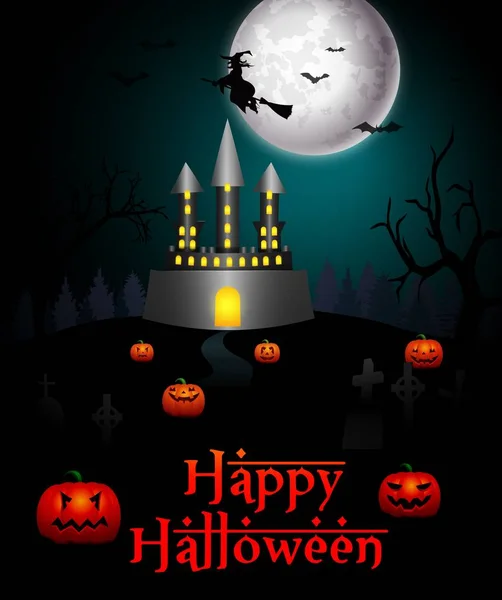 Fond halloween effrayant — Image vectorielle